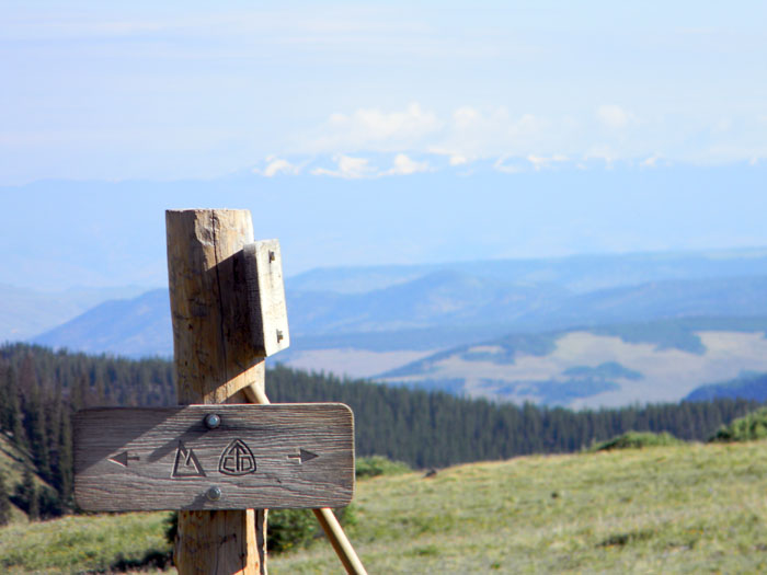 San Luis Pass Trail Marker